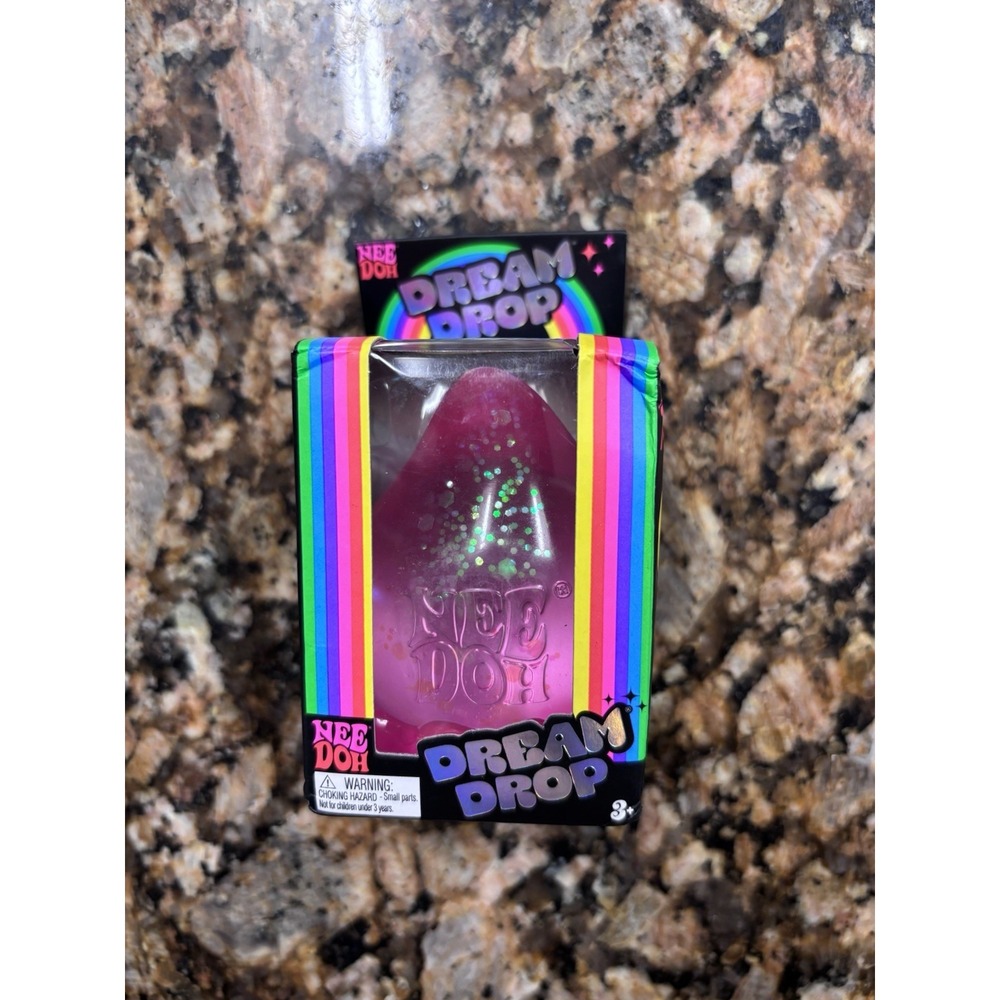 Schylling NeeDoh Dream Drop Pink Raindrop Sensory Fidget Toy Authentic